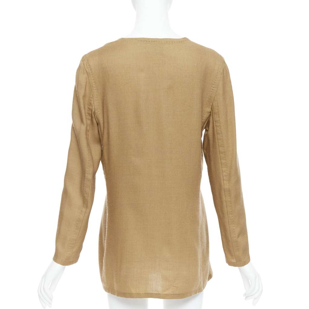 Gianfranco Ferré Cashmere Silk Tunic Brown Cashmere Very good condition - Box View