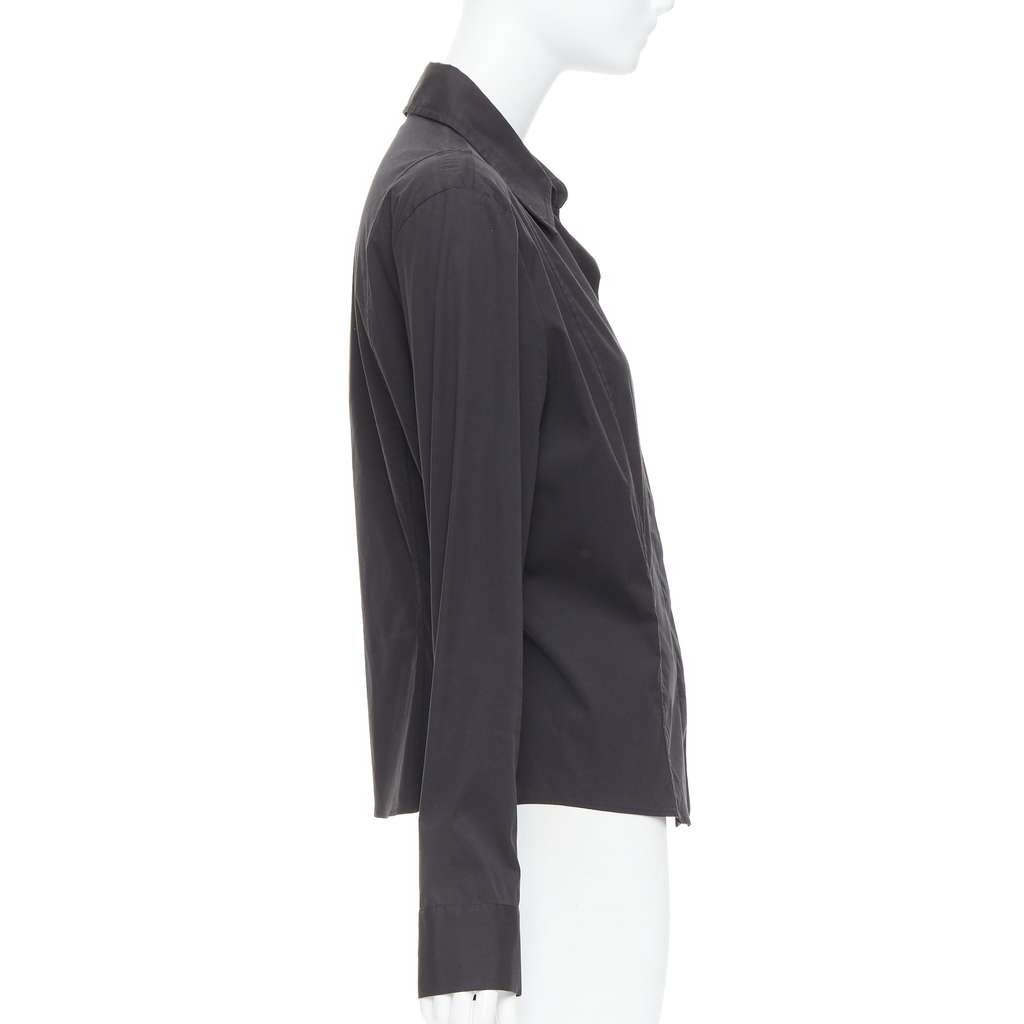 Gucci Slim Fit Panel Shirt Black Cotton Very good - Model View