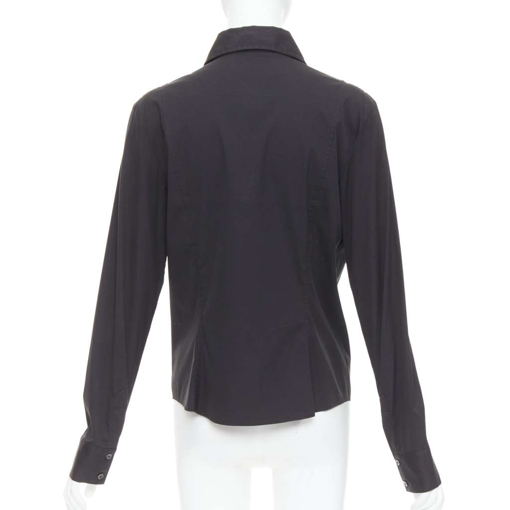 Gucci Slim Fit Panel Shirt Black Cotton Very good - Box View