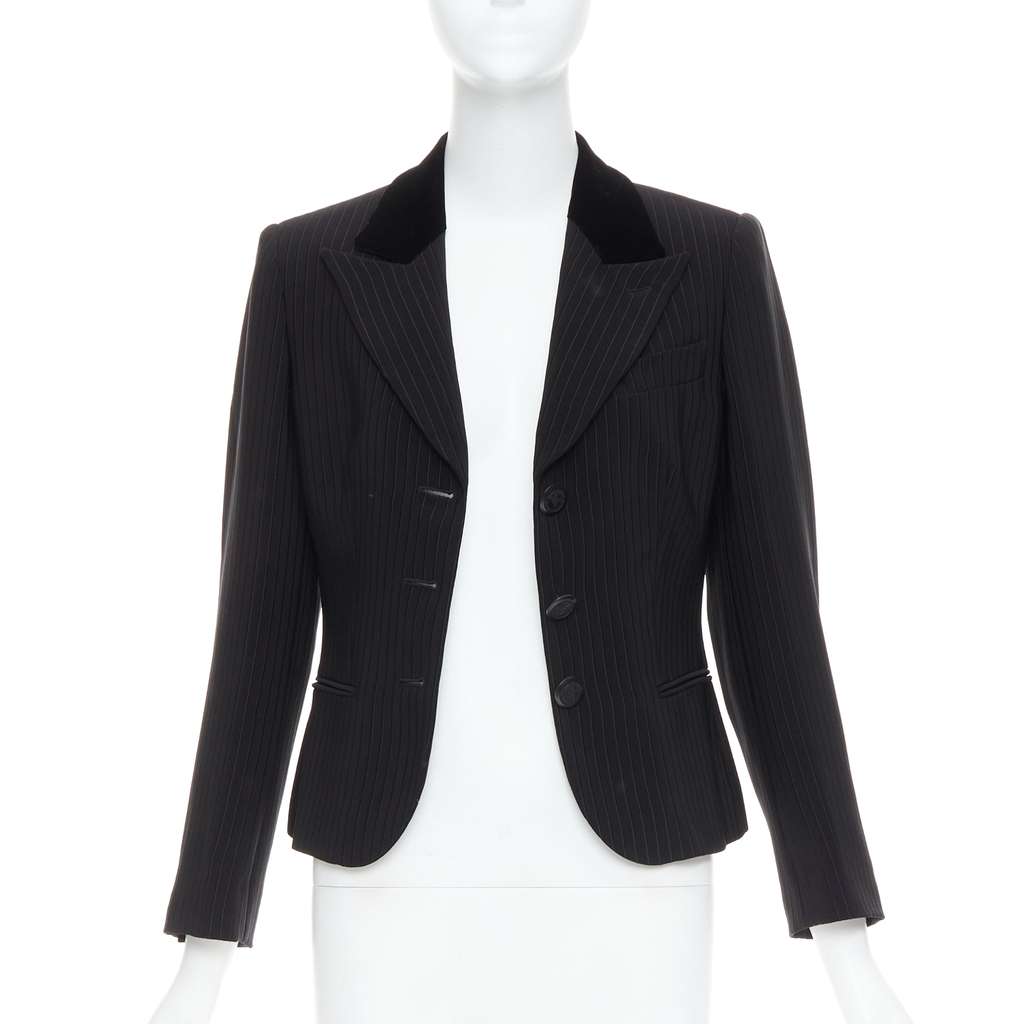 Giorgio Armani Peak Lapel Blazer Black Very good condition - Inside View