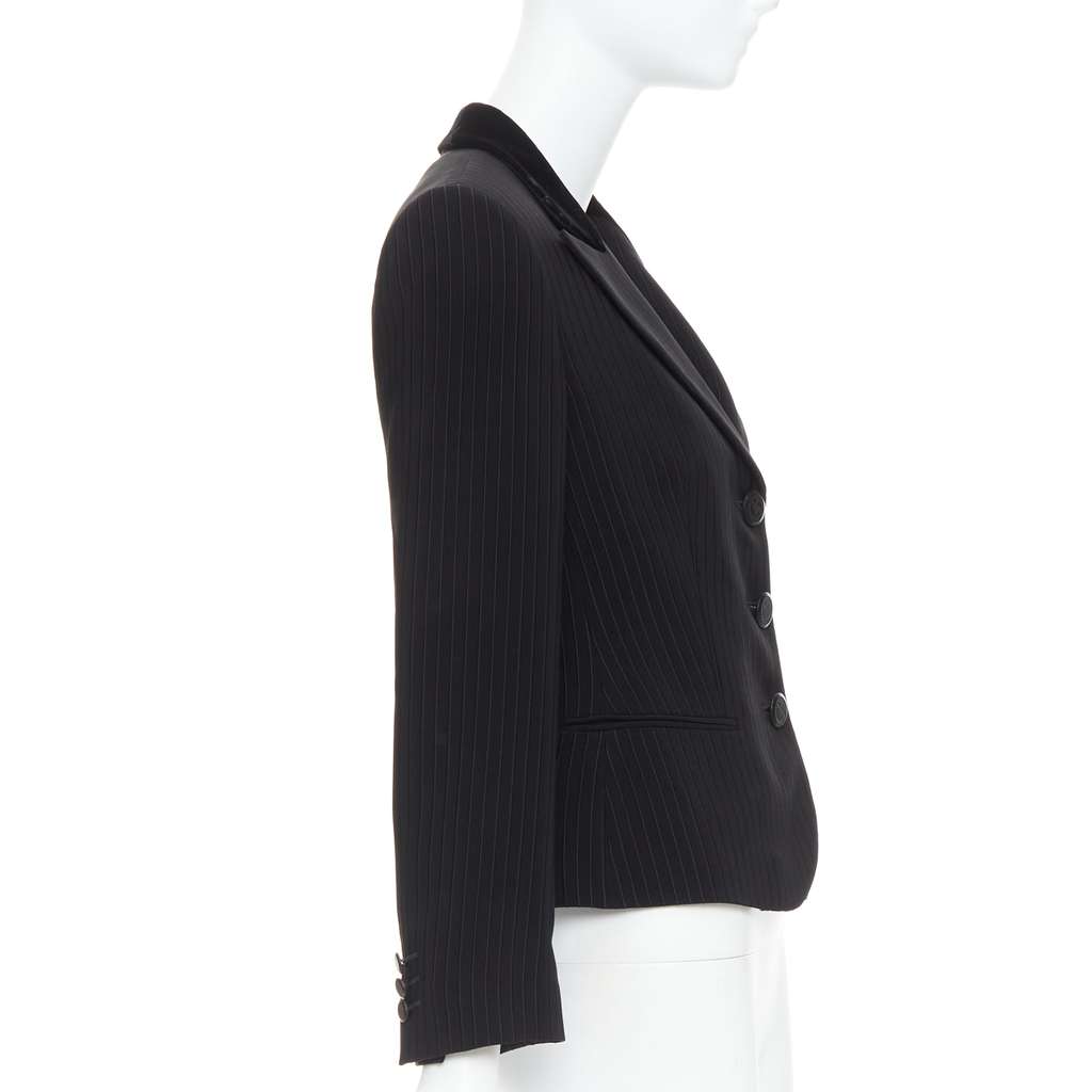 Giorgio Armani Peak Lapel Blazer Black Very good condition - Box View