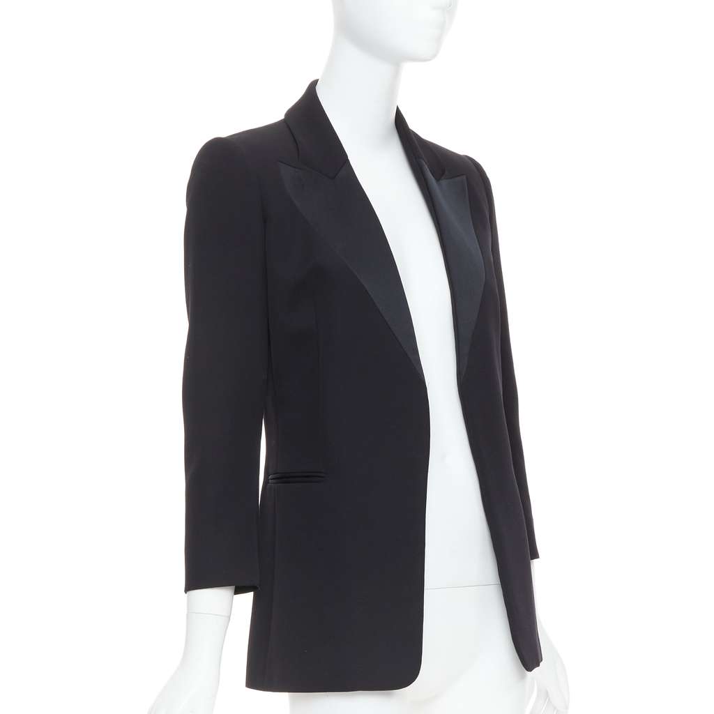 Lanvin Geometric Blazer Black Wool Very good - Inside View