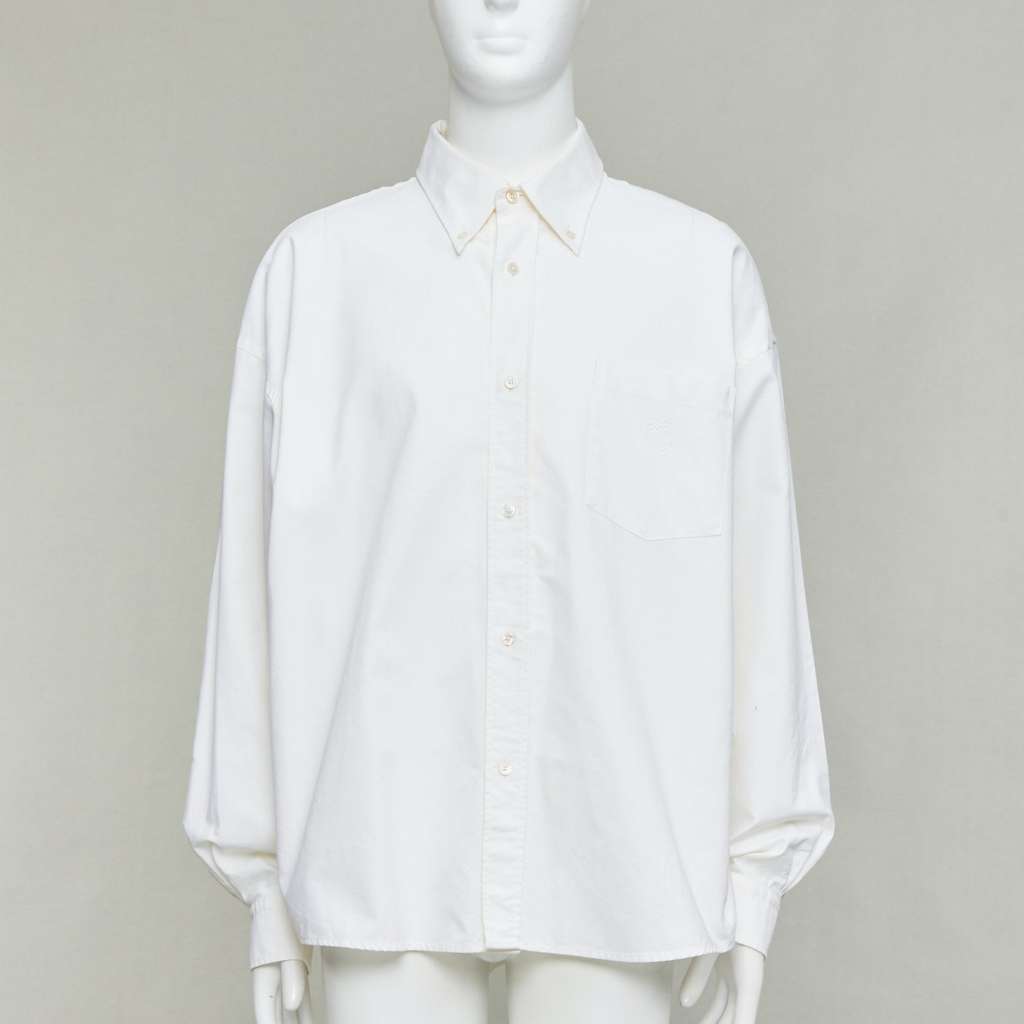 Acne Studios Cocoon Shirt Beige Cotton Very good - Inside View