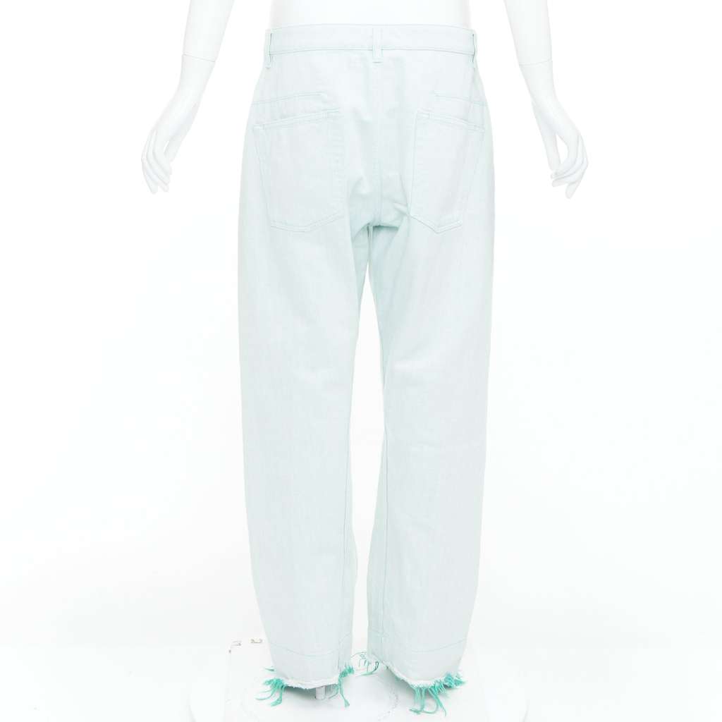 Jil Sander Yellow Belted Pants Green Cotton Very good - Box View