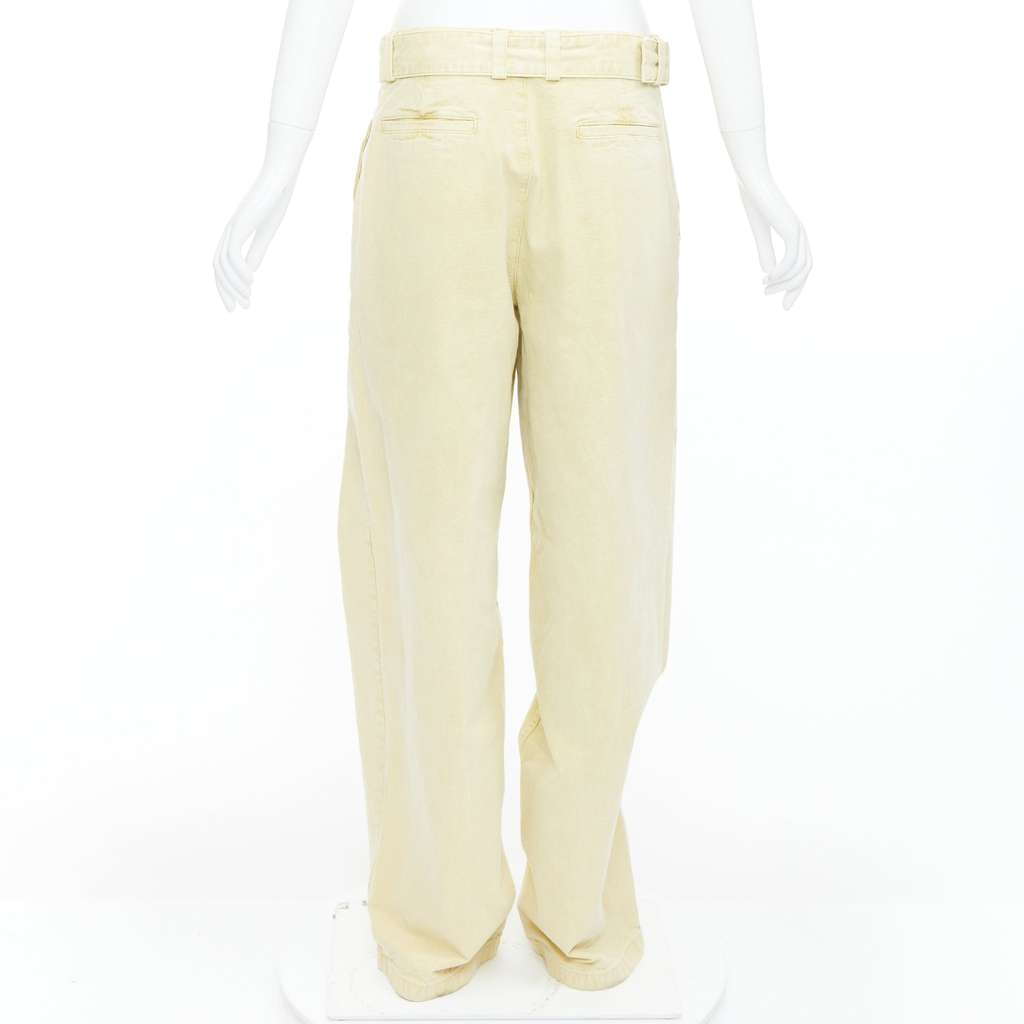 Jil Sander Trim Jogger Pants Yellow Cotton Very good - Box View