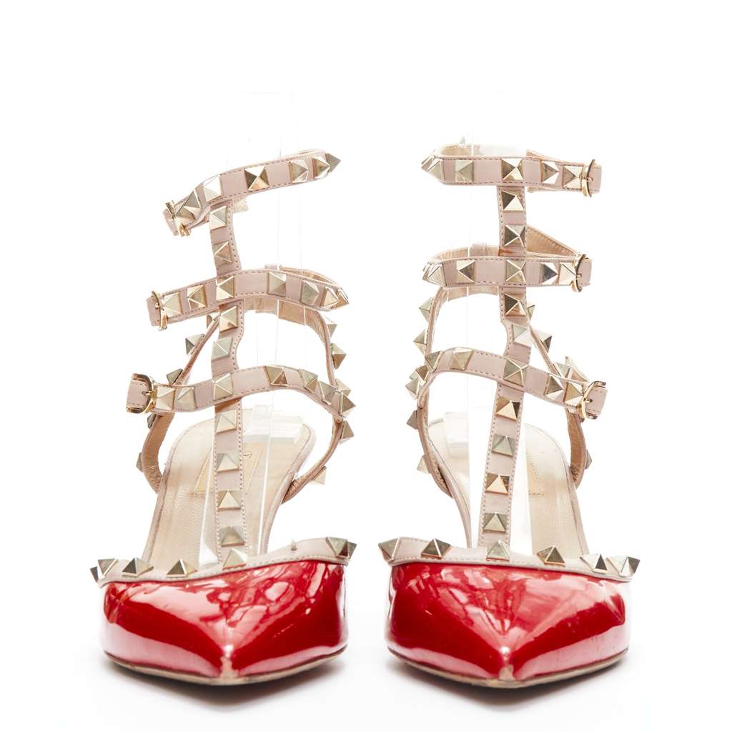 Valentino Garavani Rockstud Red Leather Fair - Inside View