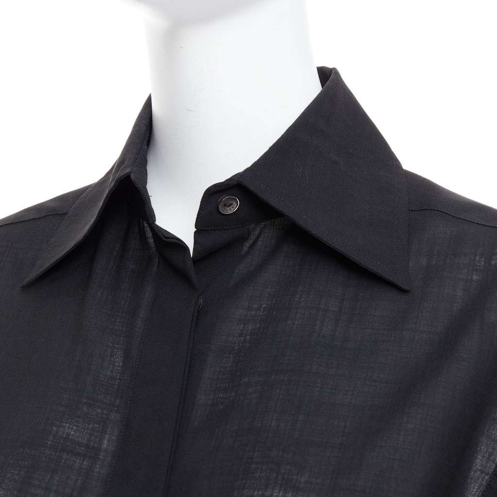 Gucci Minimal Sheer Shirt Black Polyester Never worn - Back View