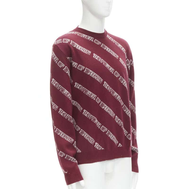 Balenciaga Dreams Sweater Red Wool Never worn - Inside View