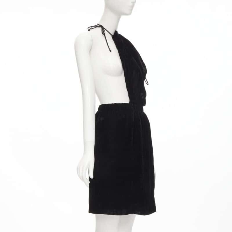 Comme Des Garcons Velvet Sash Skirt Black Velvet Very good - Inside View