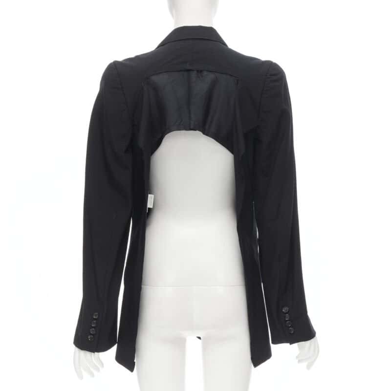 Junya Watanabe Shoulder Cut Blazer Navy Wool Very good - Front View