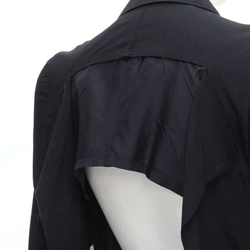 Junya Watanabe Shoulder Cut Blazer Navy Wool Very good - Back View