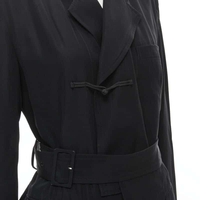 Comme Des Garcons Knot Hem Blazer Black Very good - Back View