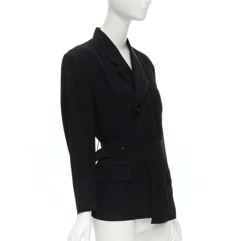 Comme Des Garcons Knot Hem Blazer Black Very good - Inside View