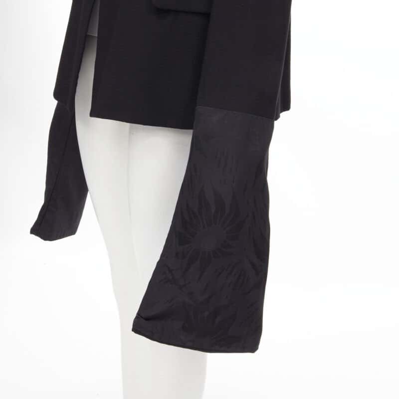 Comme Des Garcons Wide Sleeve Blazer Black Wool Never worn - Back View