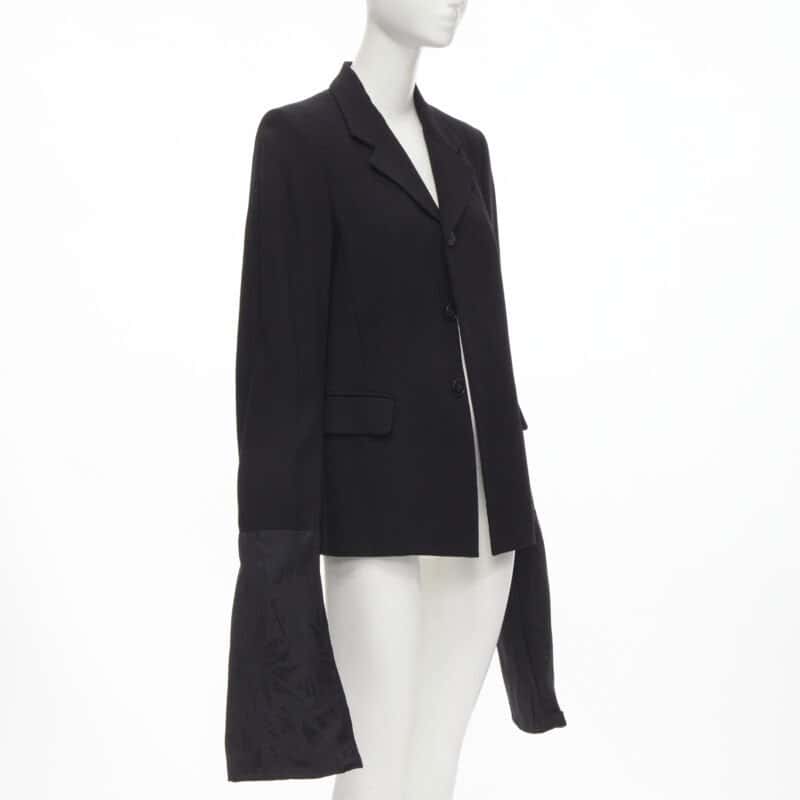 Comme Des Garcons Wide Sleeve Blazer Black Wool Never worn - Inside View