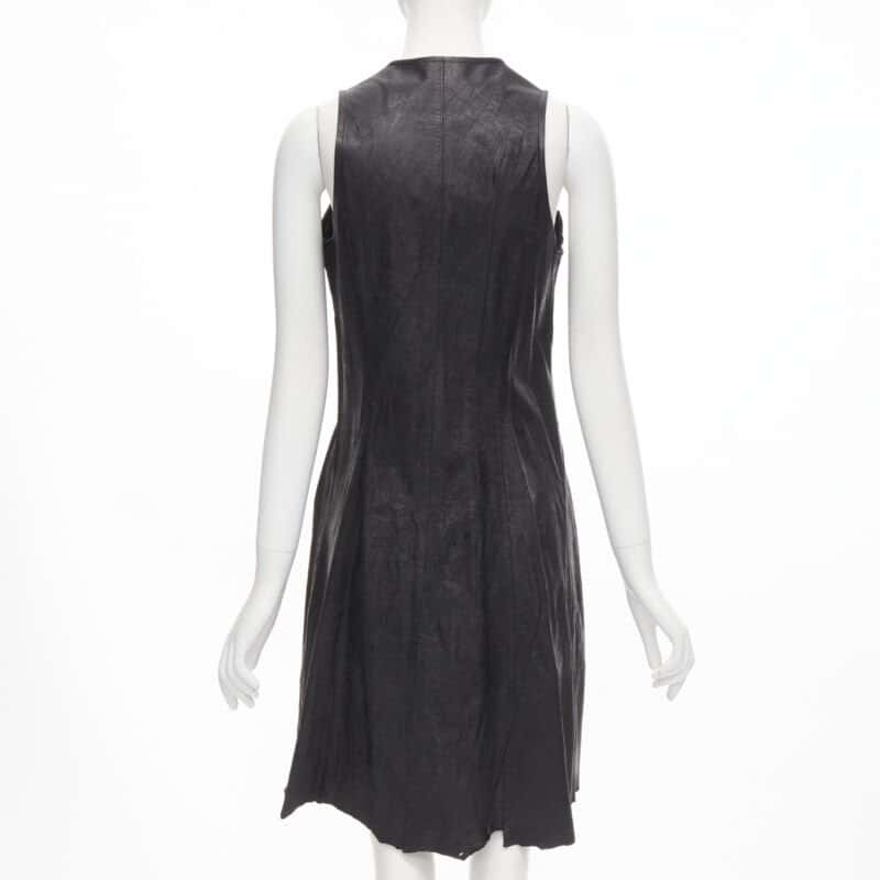 Junya Watanabe Leather Raw Dress Black Leather Good - Box View