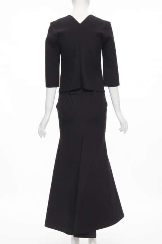 Junya Watanabe Scuba Mermaid Dress Black Polyester Very good - Box View