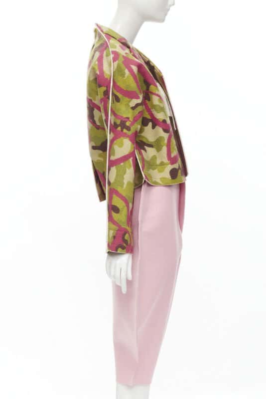Comme Des Garcons Flat Packed Set Green Wool Very good - Model View