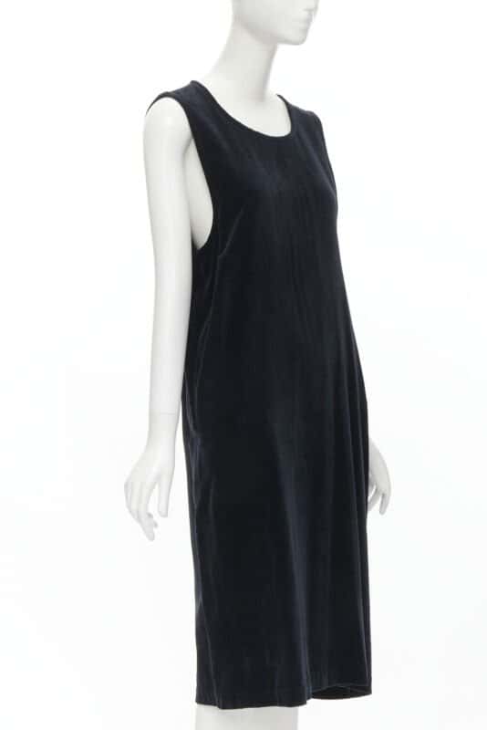 Comme Des Garcons Dropped Armhole Dress Black Velvet Never worn - Inside View