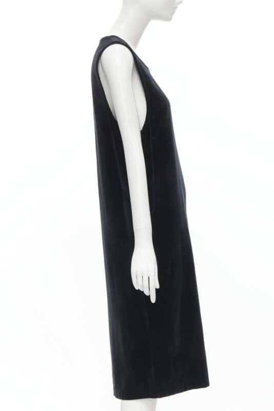 Comme Des Garcons Dropped Armhole Dress Black Velvet Never worn - Model View