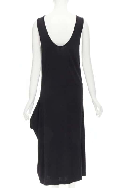 Comme Des Garcons Cutout Midi Dress Black Wool Never worn - Box View