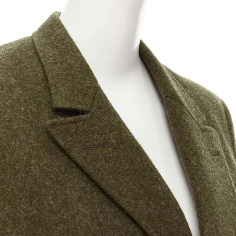 Comme Des Garcons Felt Double Blazer Green Wool Very good - Back View