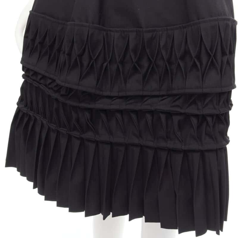 Junya Watanabe Origami Wrap Skirt Black Polyester Never worn - Back View