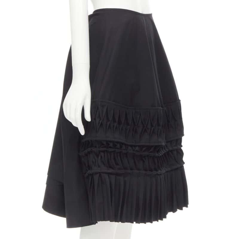 Junya Watanabe Origami Wrap Skirt Black Polyester Never worn - Inside View