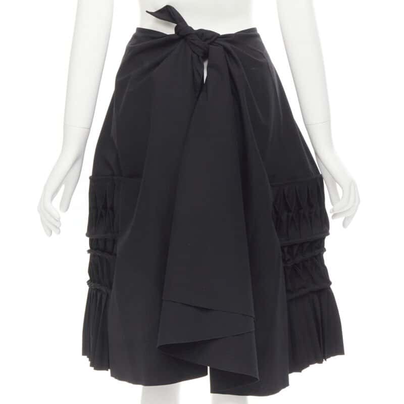 Junya Watanabe Origami Wrap Skirt Black Polyester Never worn - Box View