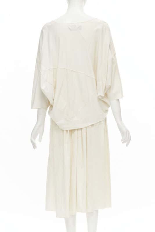 Comme Des Garcons Patchwork Trapeze Set White Cotton Good - Box View