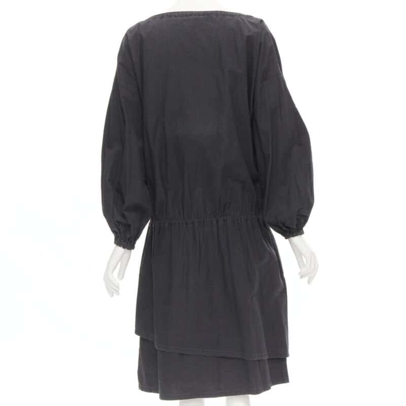 Comme Des Garcons Beggar Bishop Dress Grey Cotton Very good - Box View