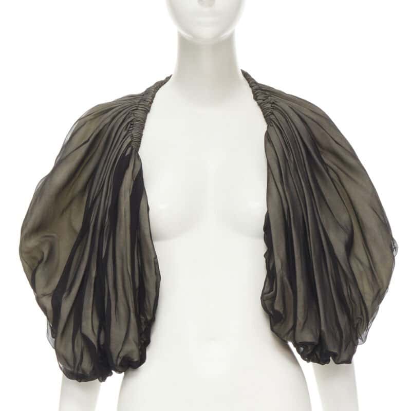 Comme Des Garcons Voluminous Shrug Black Polyester Very good - Front View