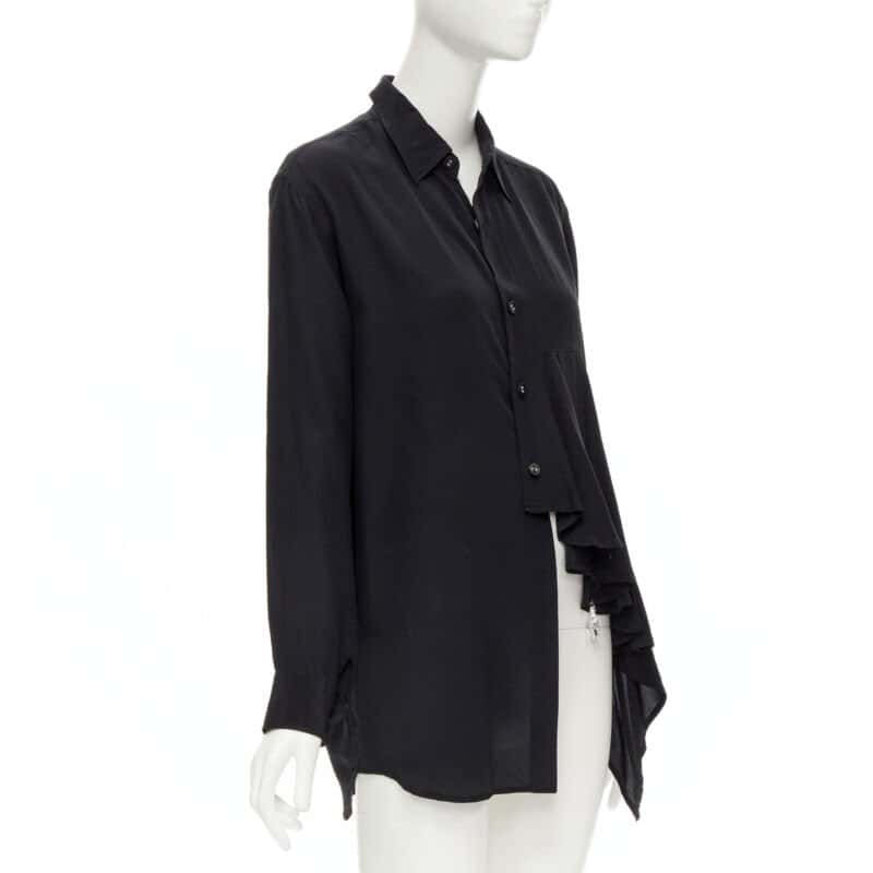 Comme Des Garcons Draped Jewel Shirt Black Polyester Never worn - Inside View