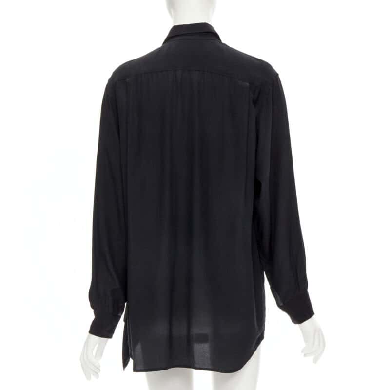 Comme Des Garcons Draped Jewel Shirt Black Polyester Never worn - Box View