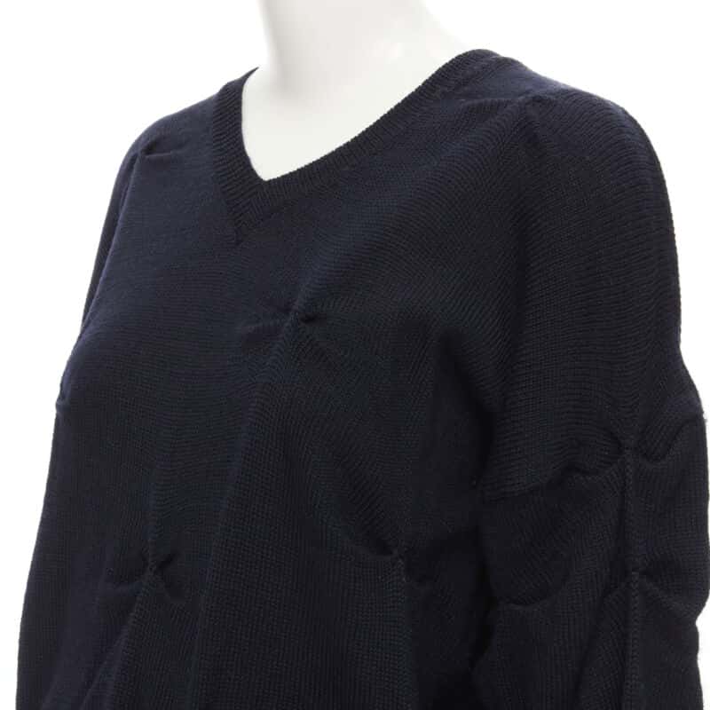 Comme Des Garcons Pinched Bow Sweater Black Wool Very good - Back View