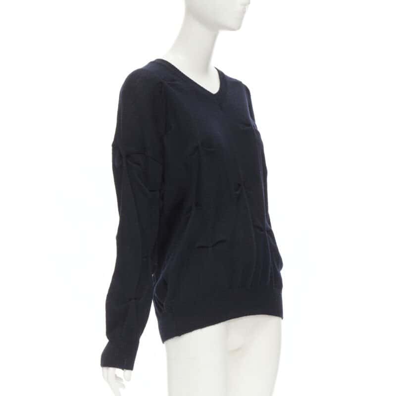 Comme Des Garcons Pinched Bow Sweater Black Wool Very good - Inside View