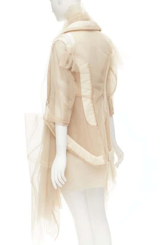 Comme Des Garcons Sheer Long Jacket Beige Never worn - Box View