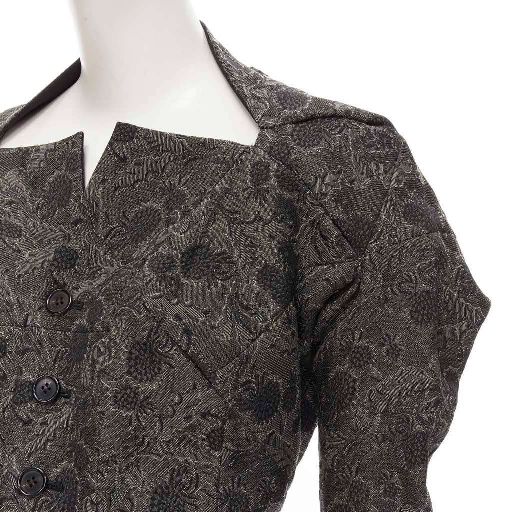 Junya Watanabe Lace Jacquard Jacket Grey Wool Never worn - Box View
