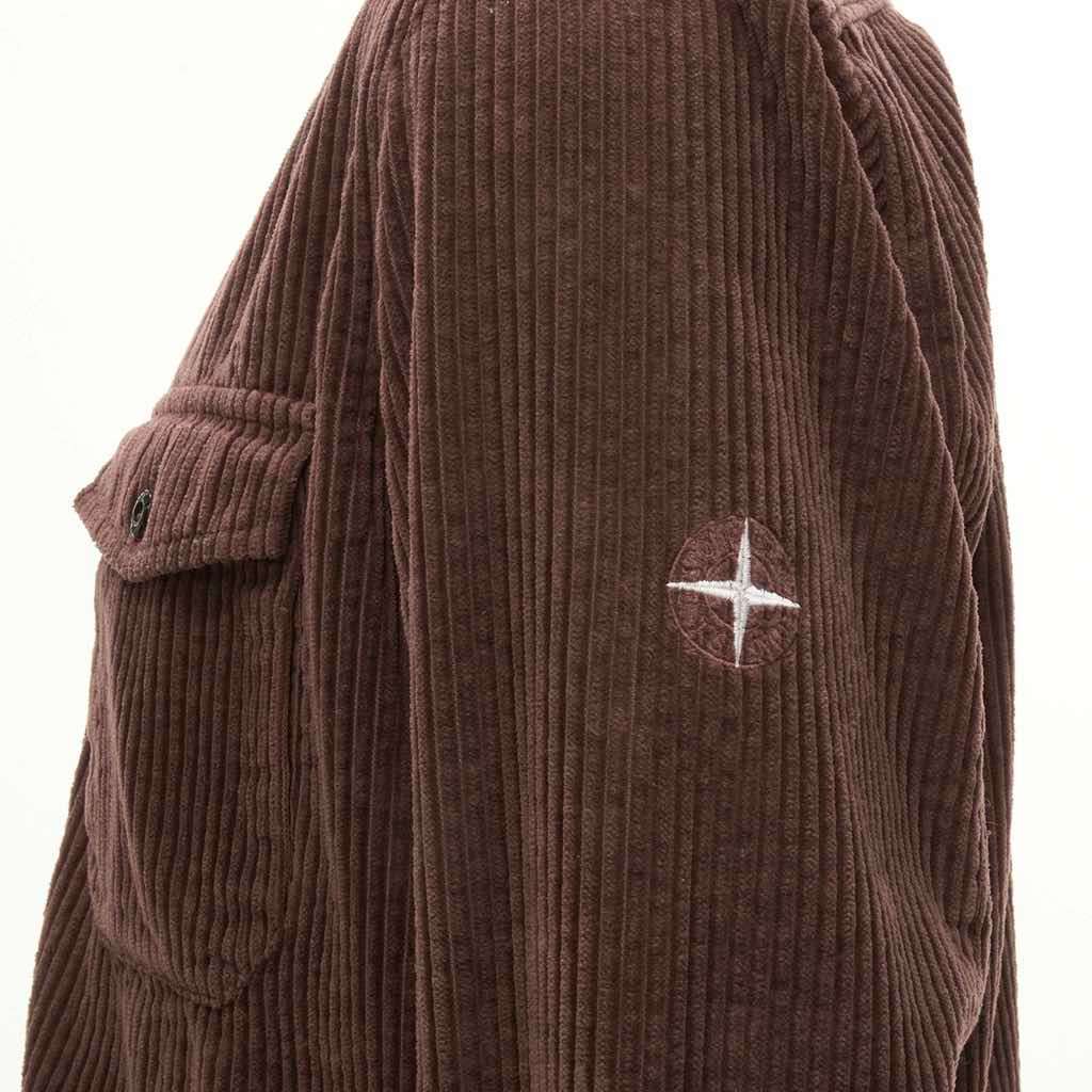 Stone Island Brown Corduroy Bomber Jacket Brown Never worn, with tag - Back View