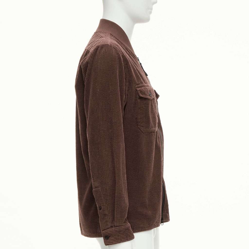 Stone Island Brown Corduroy Bomber Jacket Brown Never worn, with tag - Box View