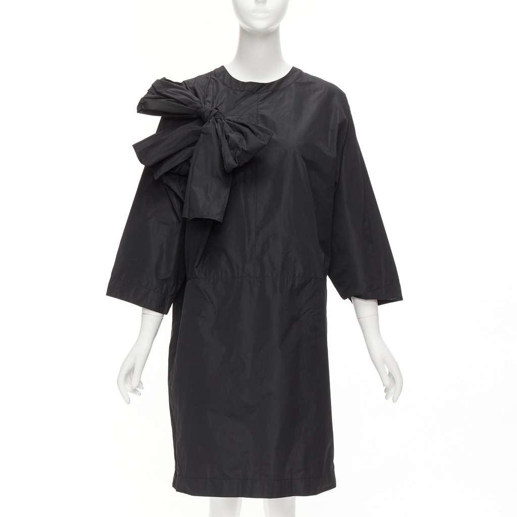 Dries Van Noten Keyhole Tent Dress Black Polyester Very good condition - Front View