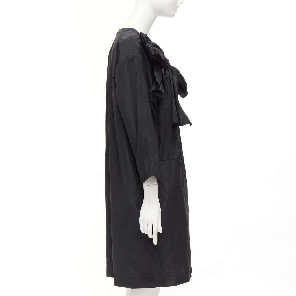 Dries Van Noten Keyhole Tent Dress Black Polyester Very good condition - Model View