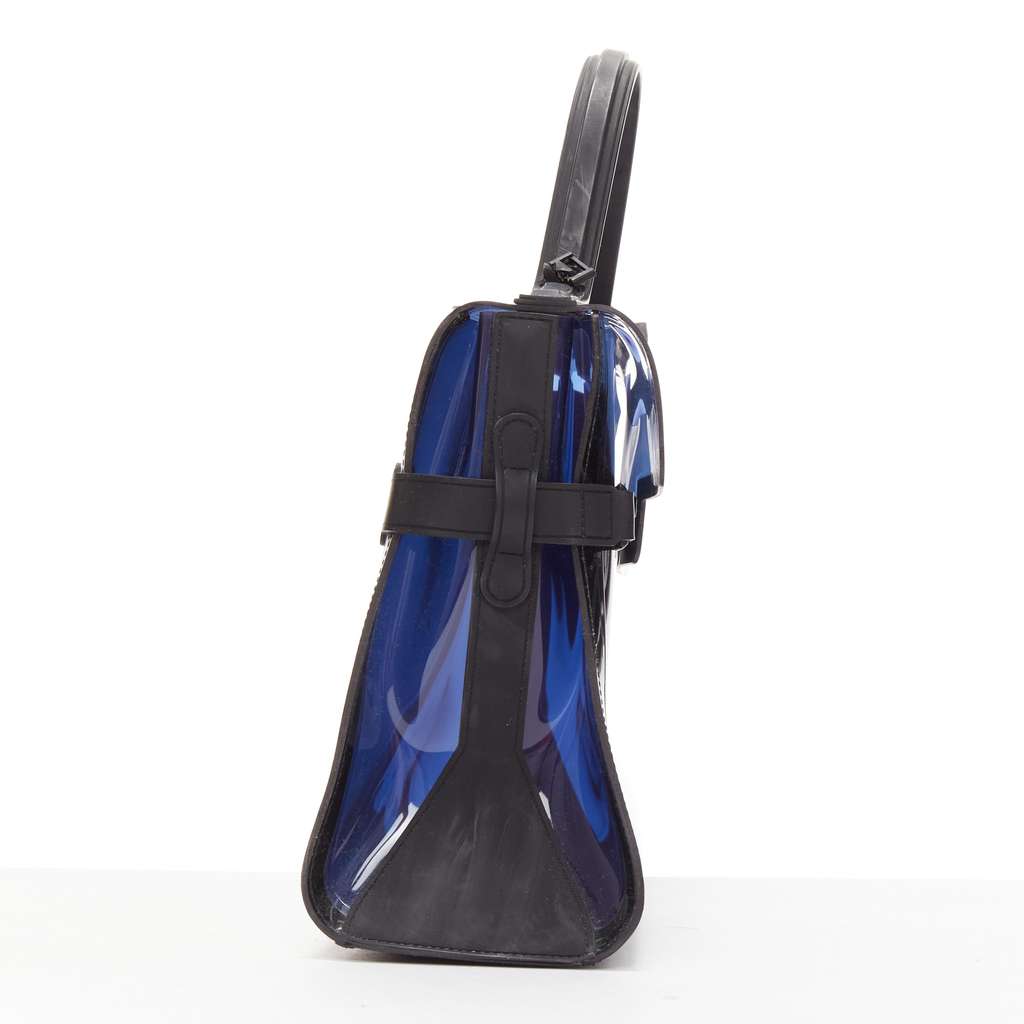 Delvaux Tempete PVC Navy Plastic Fair condition - Model View