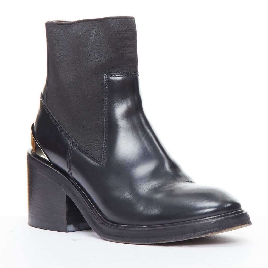 Acne Studios Dion Black Leather Fair - Back View