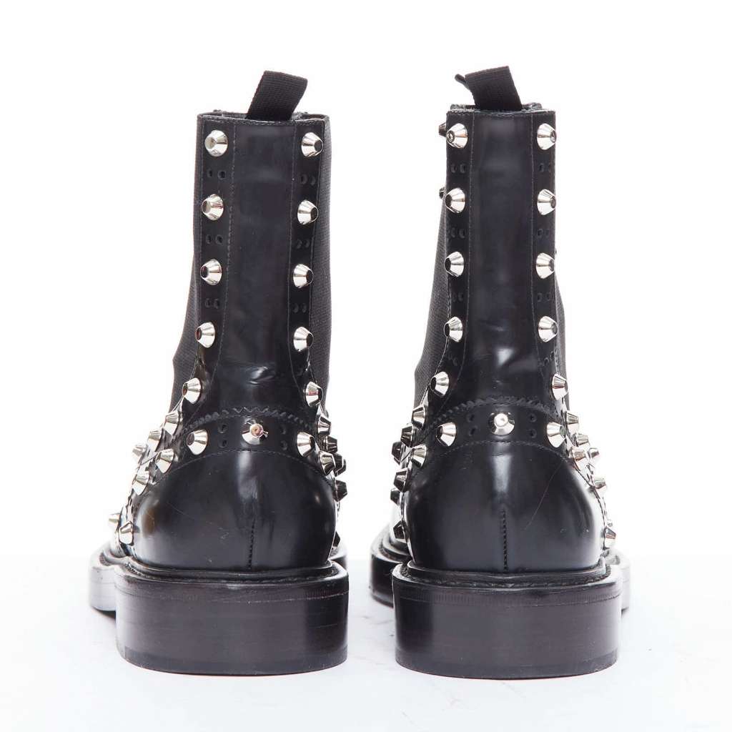 Balenciaga Washed Leather Zip Boots Black Leather Very good - Box View