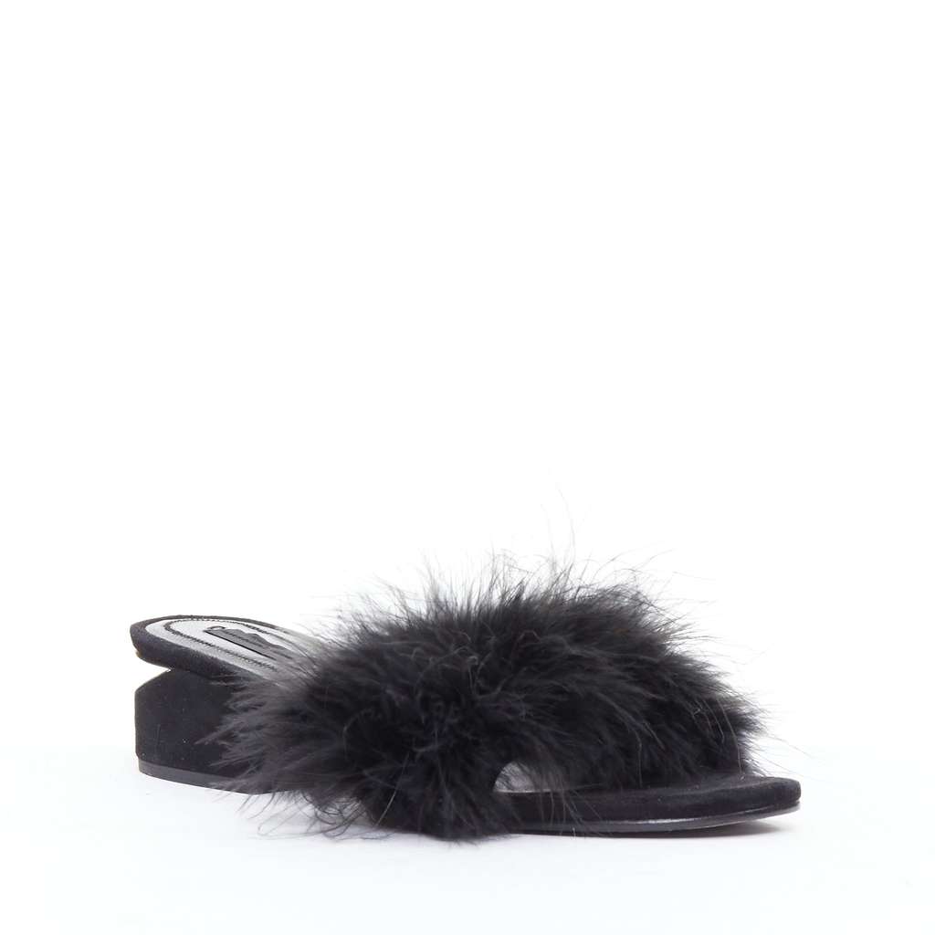 Alexander Wang Lou Black Fur Very good - Back View