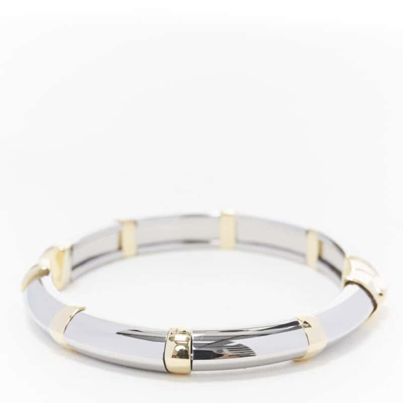 Bvlgari White Yellow Gold Bangle Gold Good - Inside View
