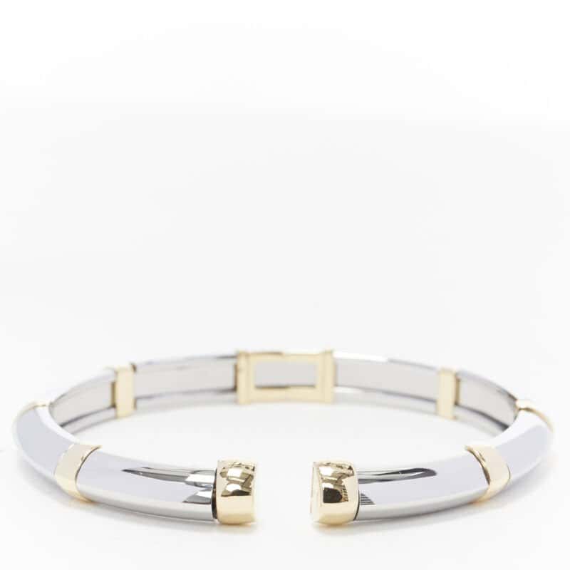 Bvlgari White Yellow Gold Bangle Gold Good - Model View