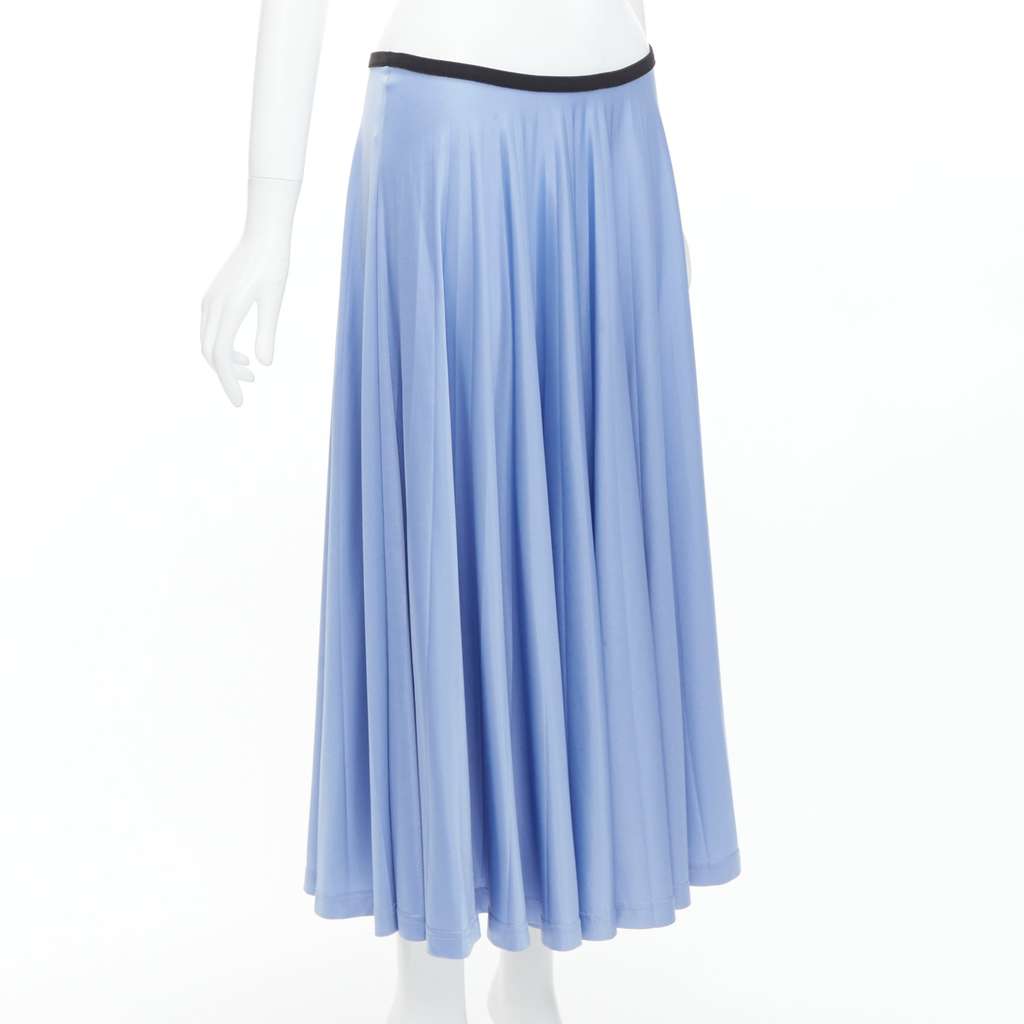 Celine Pleated Blue Skirt Blue Fair - Inside View
