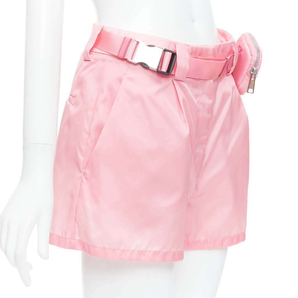Prada Logo Pouch Shorts Pink Very good - Inside View